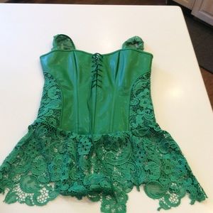 Green corset xxl